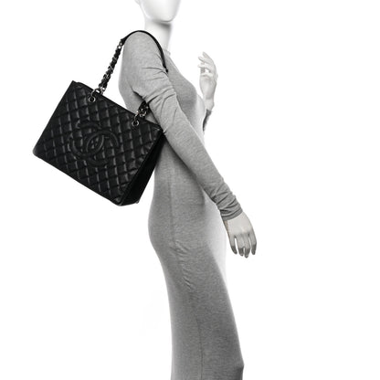 Chanel Caviar Quilted Grand Shopping Tote GST Black 2 of 10