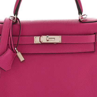 Hermes Togo Kelly Retourne 28 Rose Pourpre 8 of 10