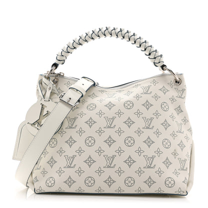 Louis Vuitton Mahina Beaubourg Hobo MM Snow Orage Blue 1 of 9