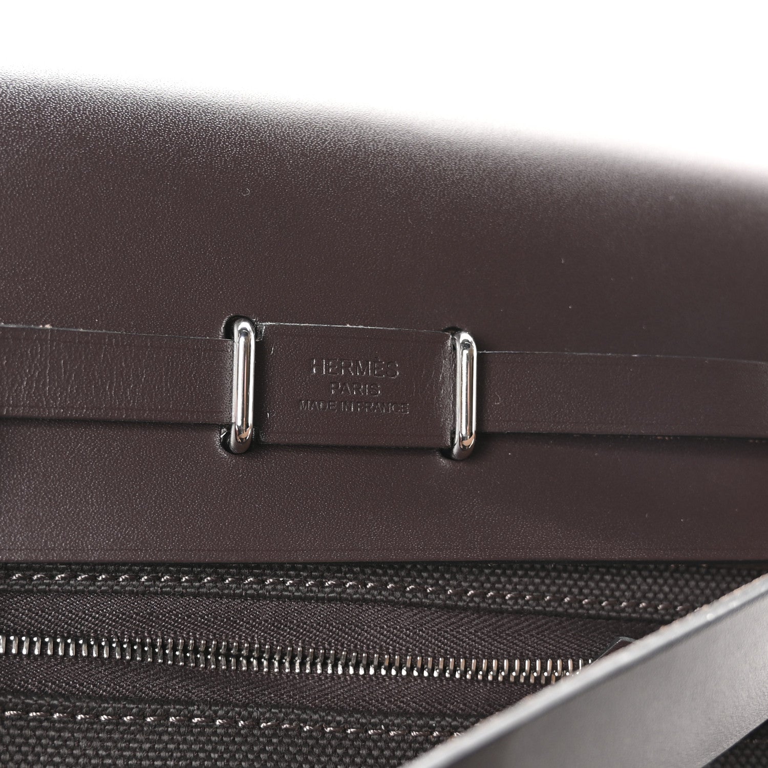 Hermes Military Toile Vache Hunter Herbag Zip Retourne 20 Ebene 6 of 11