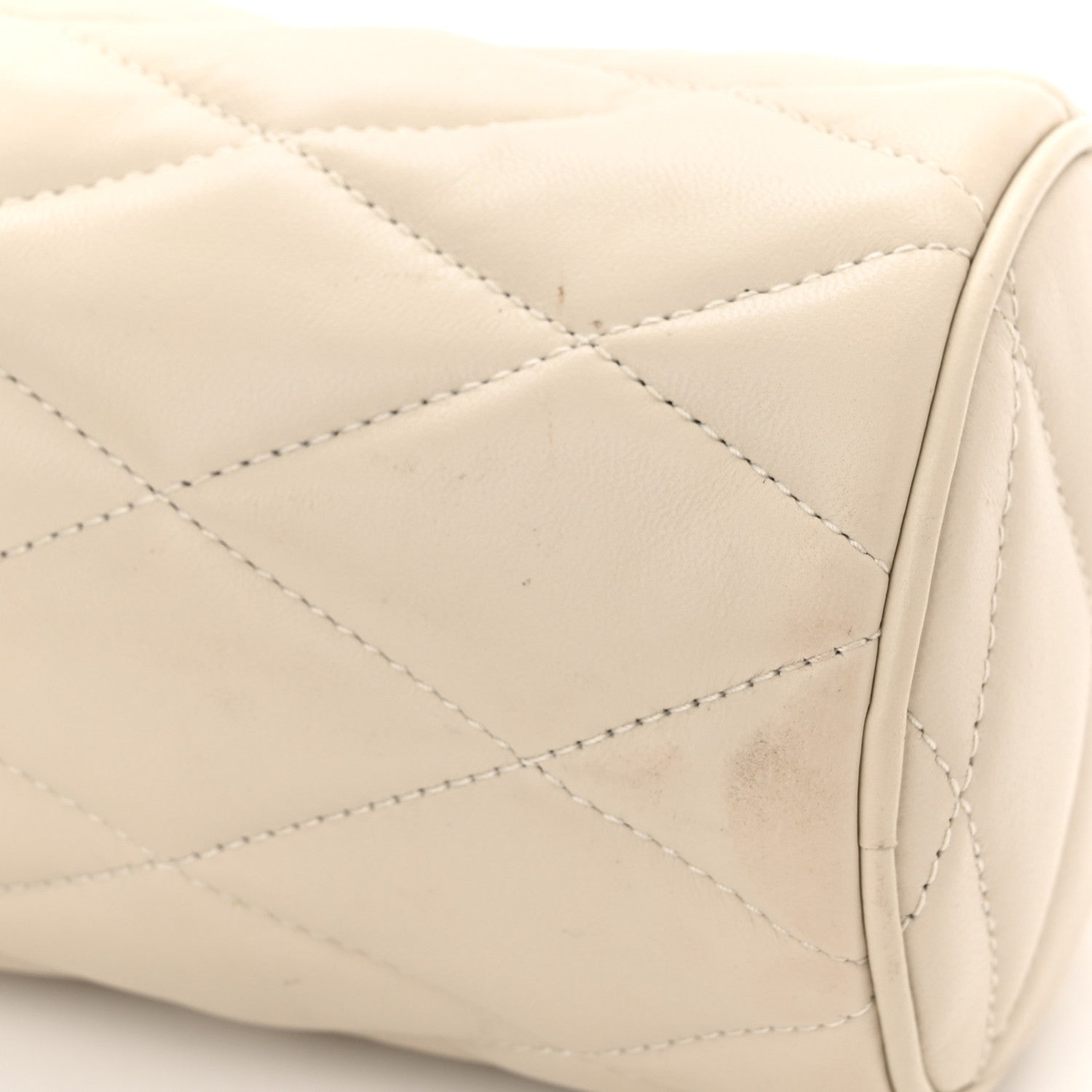 Saint Laurent Lambskin Monogram Mini Sade Tube Bag Crema Soft 11 of 12