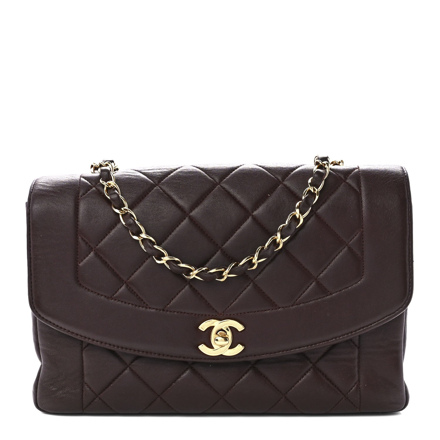 Chanel Lambskin Quilted Medium Single Flap Burgundy 1 of 13