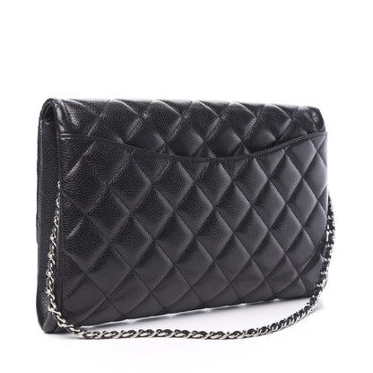 Chanel Caviar Quilted Clutch With Chain Flap Black 2 of 10
