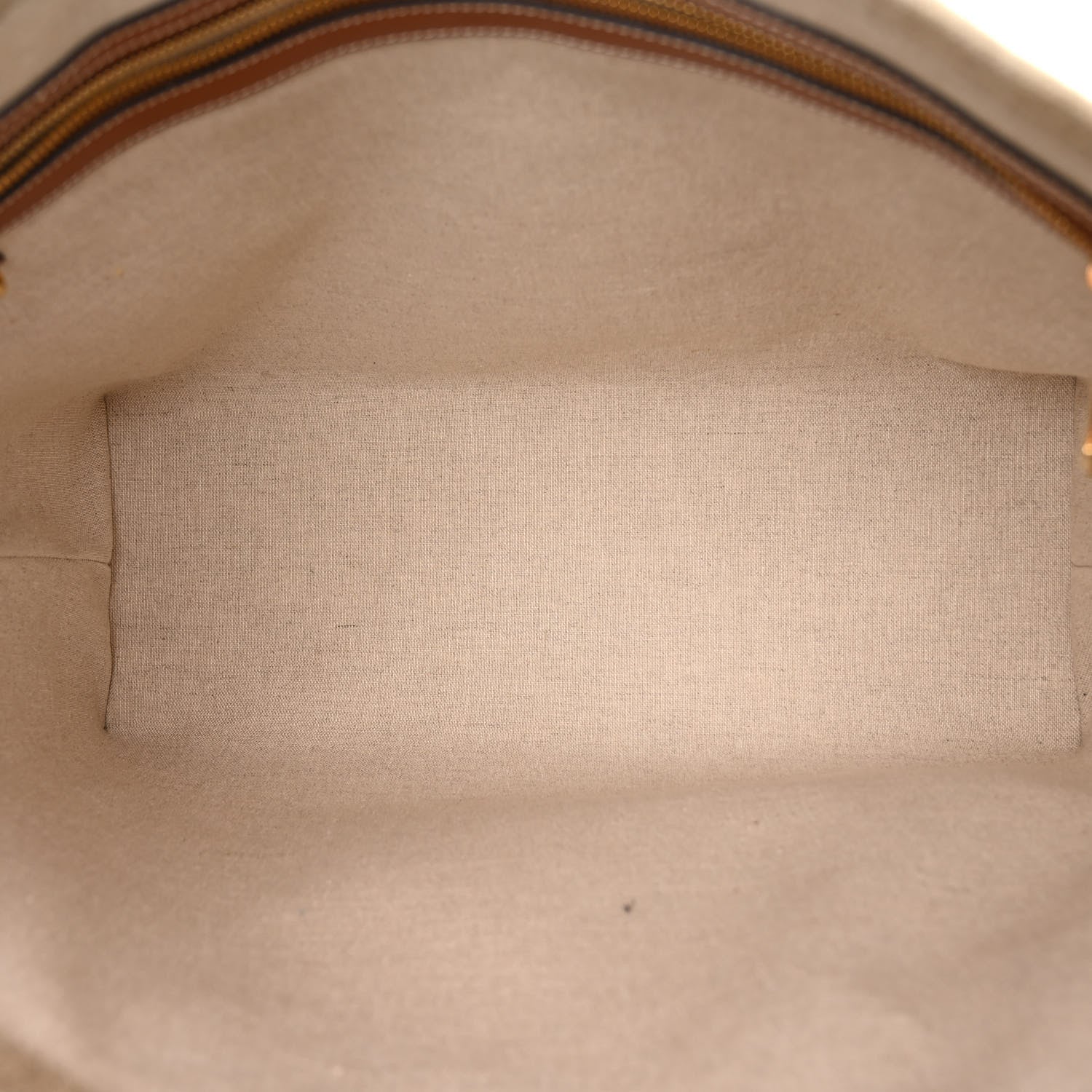 Celine Canvas Calfskin Paris Horizontal Cabas Tan 5 of 10