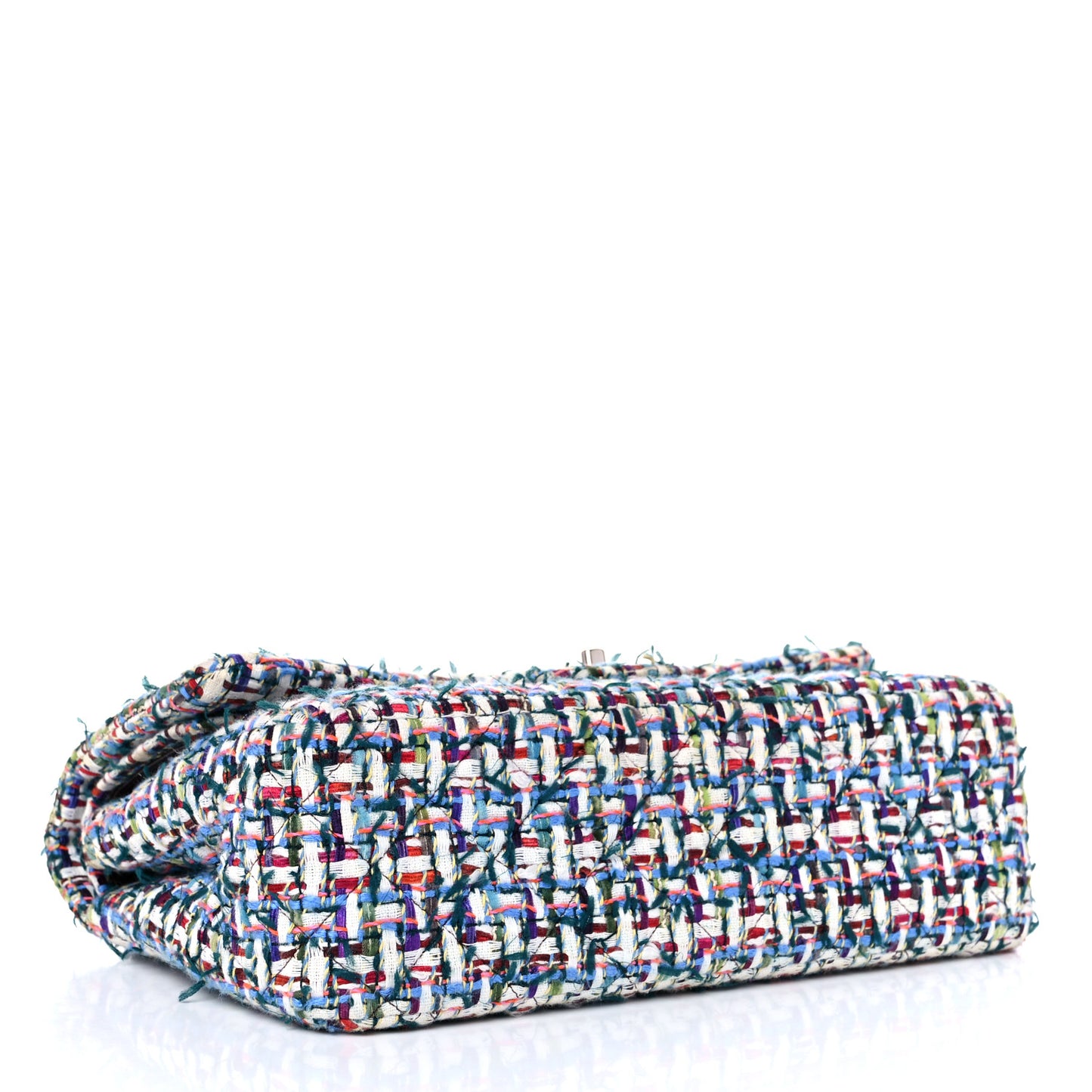 Tweed Quilted Jumbo Double Flap Multicolor
