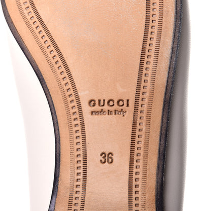 Gucci Lambskin Womens Brixton Horsebit Loafers 36 Mystic White 4 of 4