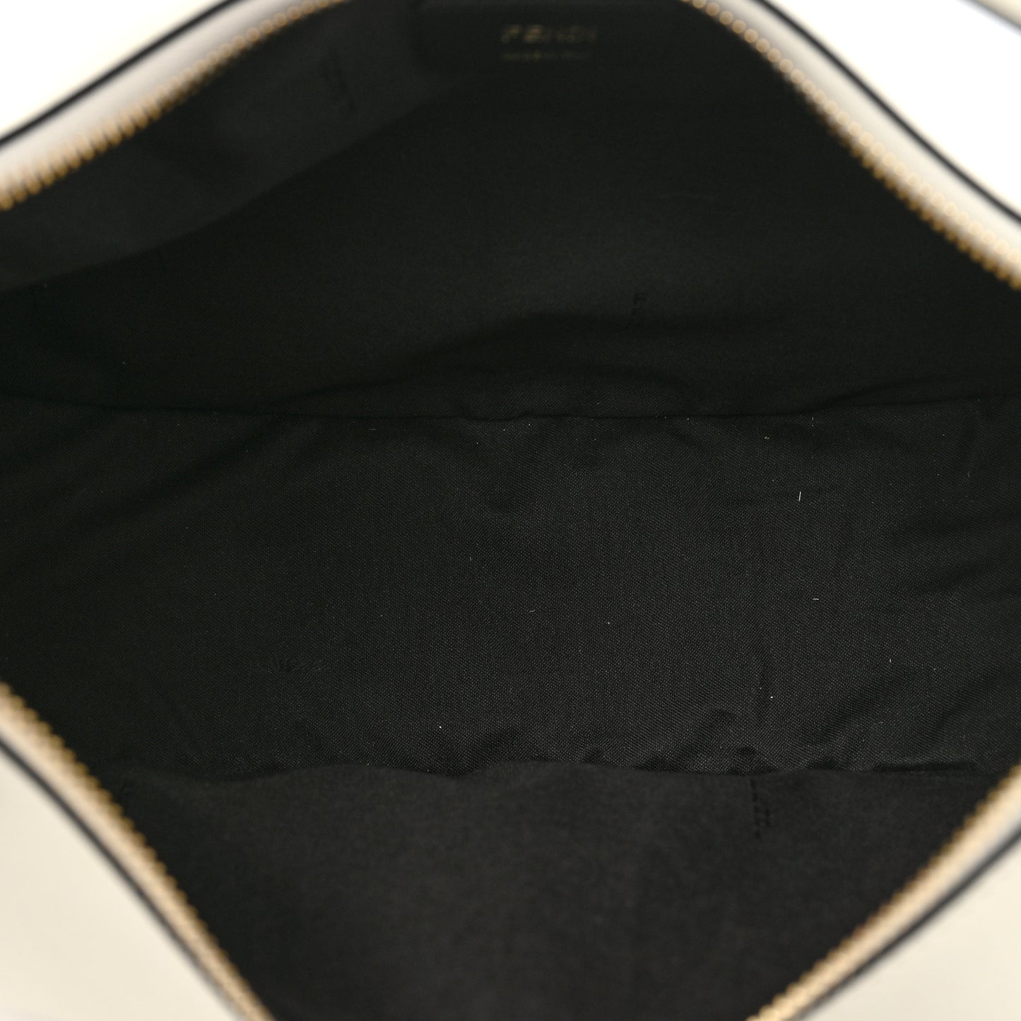 Vitello Grace Matte Medium Fendigraphy Hobo Bag White Ice