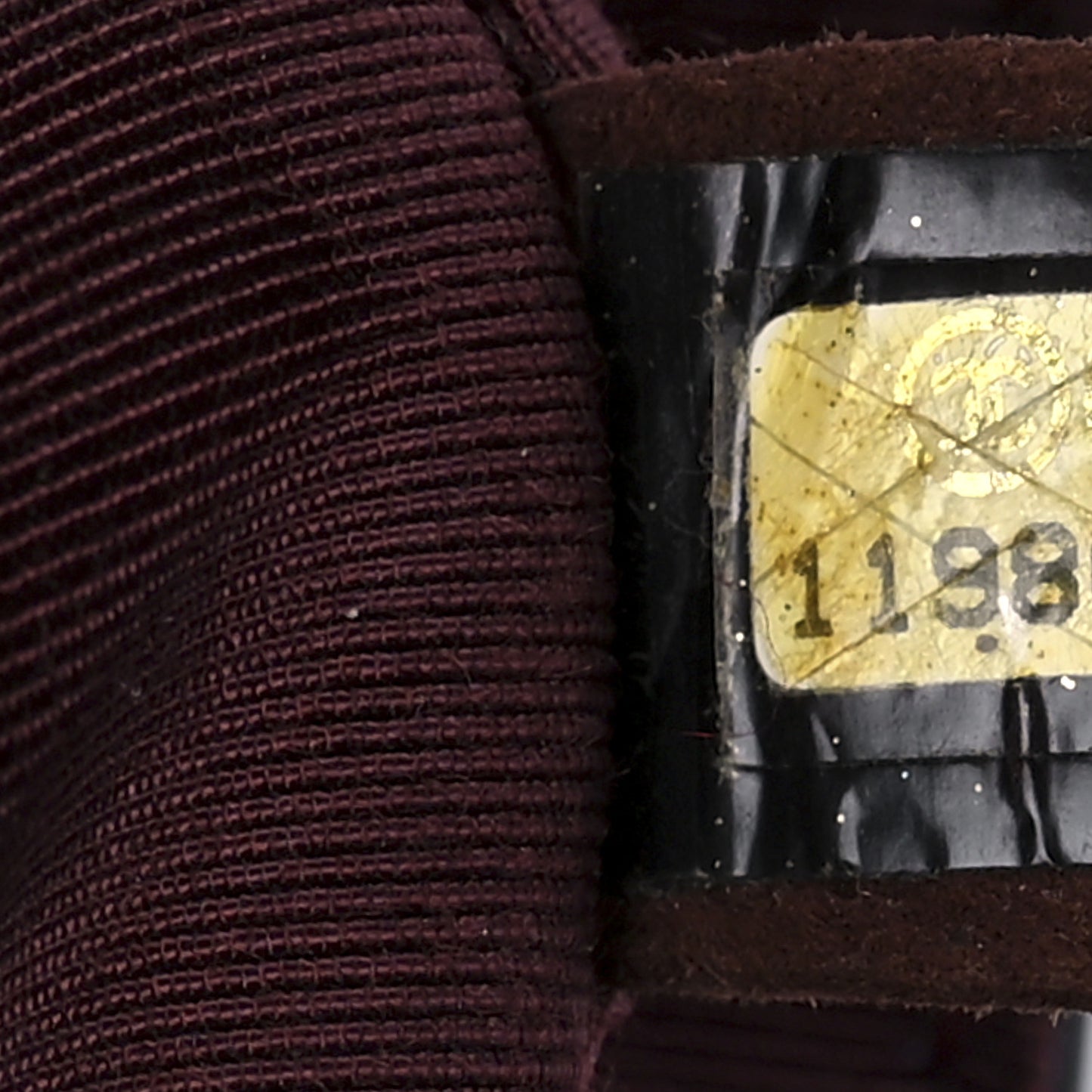 Patent Quilted Secret Label Medium Flap Black