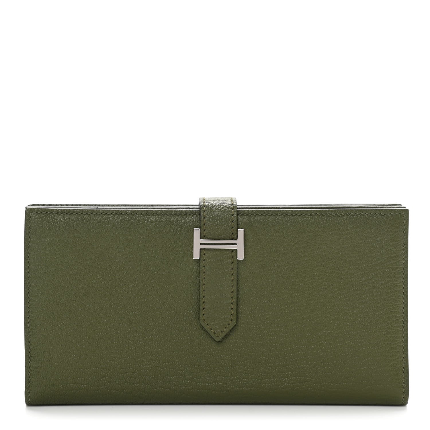 Hermes Chevre Mysore Bearn Gusset Wallet Canopee 1 of 8
