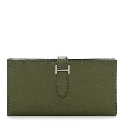 Hermes Chevre Mysore Bearn Gusset Wallet Canopee 1 of 8