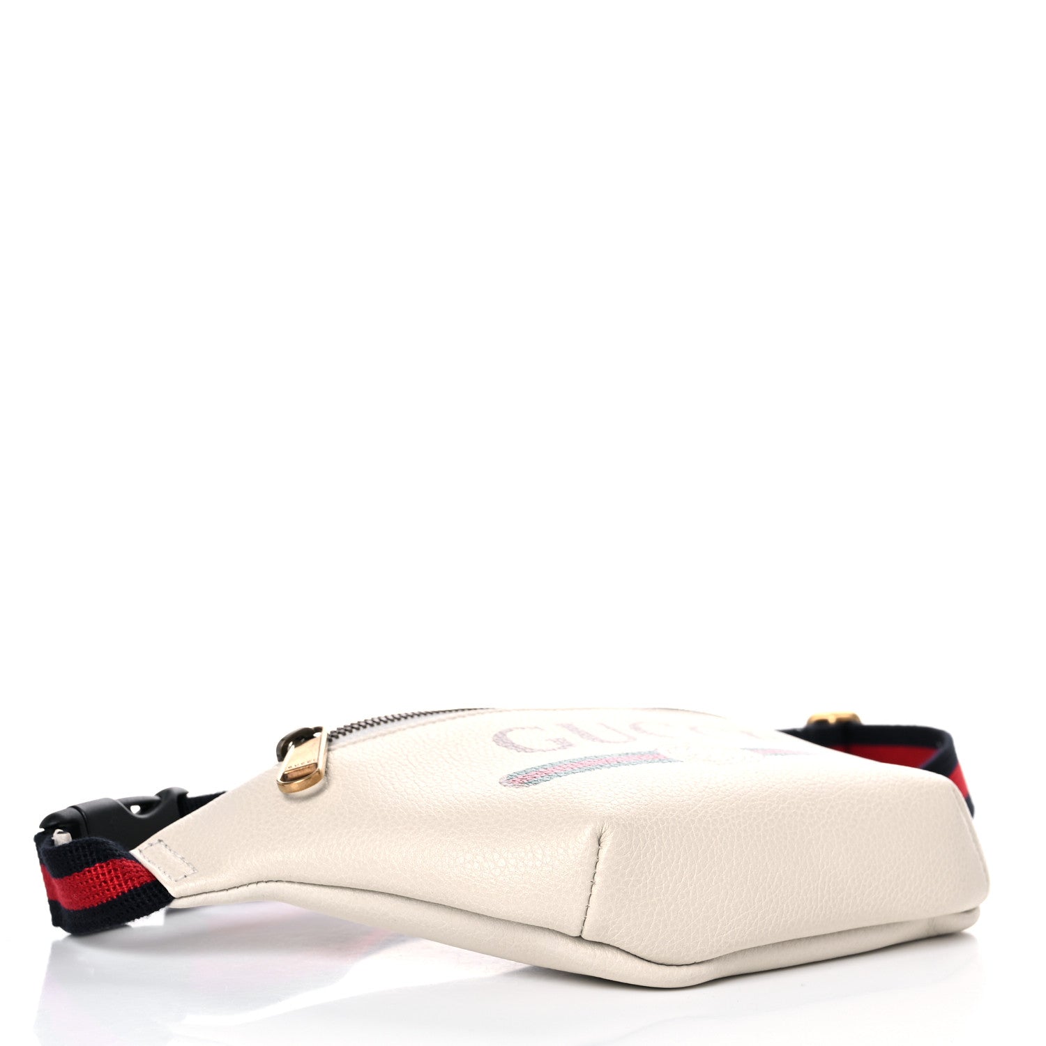 Gucci Grained Calfskin Small Logo Belt Bag White 4 of 9