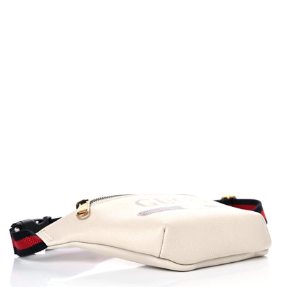Gucci Grained Calfskin Small Logo Belt Bag White 4 of 9