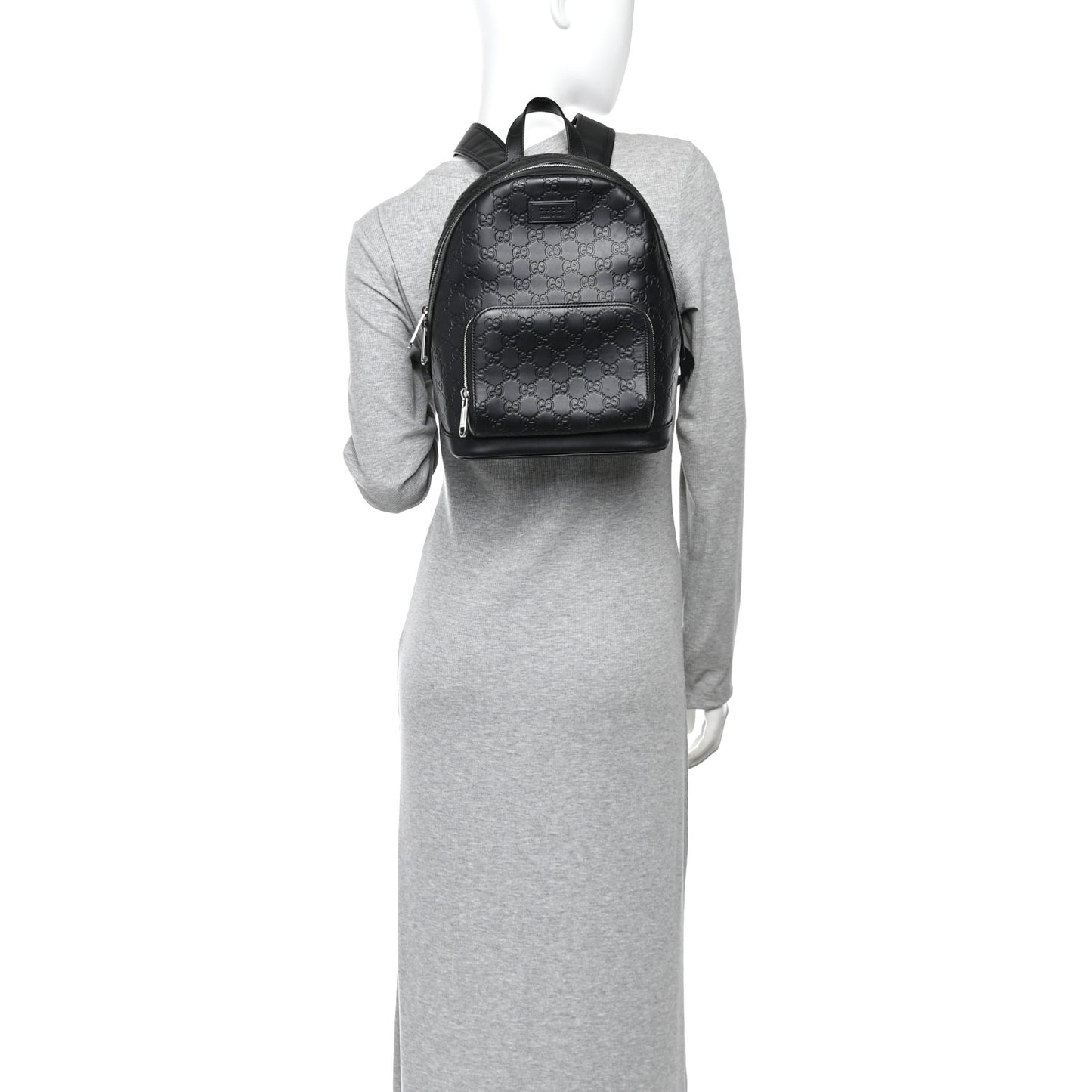 Guccissima Signature Small Day Backpack Black