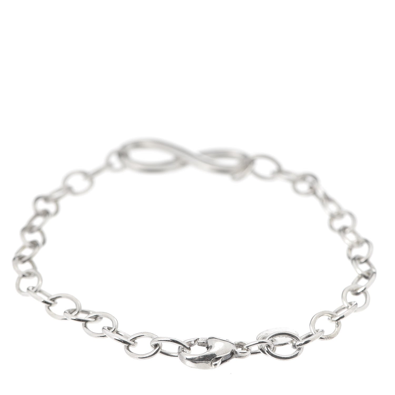 Tiffany Sterling Silver Infinity Chain Bracelet 3 of 5