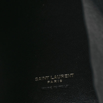 Saint Laurent Lambskin Pyramid Clutch Black 7 of 12