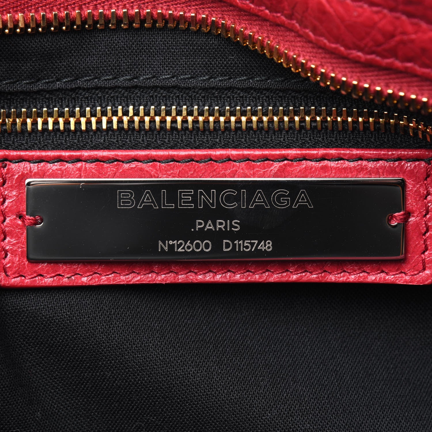 Balenciaga Agneau Classic Hardware City Rouge Sapphire 6 of 15