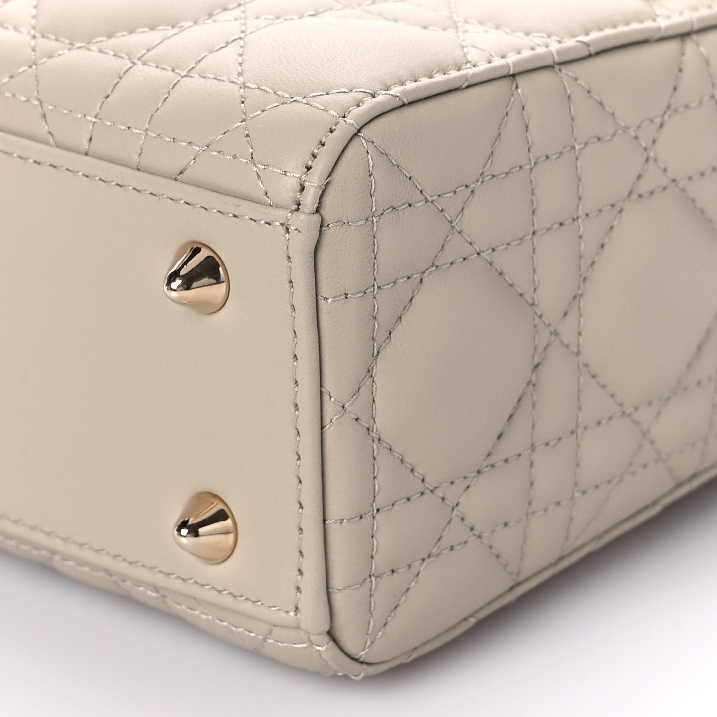 Lambskin Cannage Small My ABCDior Lady Dior Hazelnut