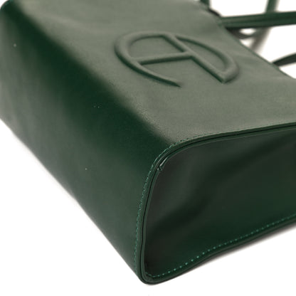 Telfar Vegan Leather Small Shopping Bag Dark Olive 12 of 14