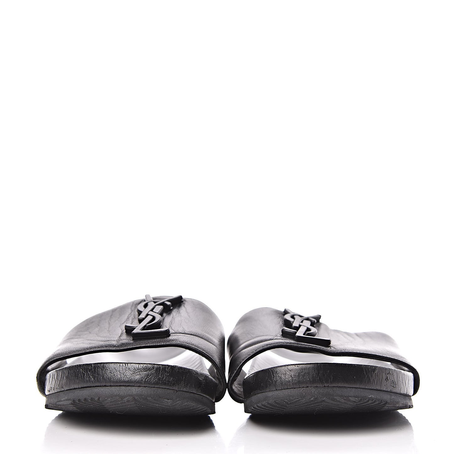 Lambskin Joan Slide Sandals 39 Black