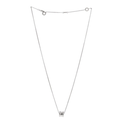 Bulgari 18K White Gold Mini B.Zero1 Pendant Necklace 3 of 7