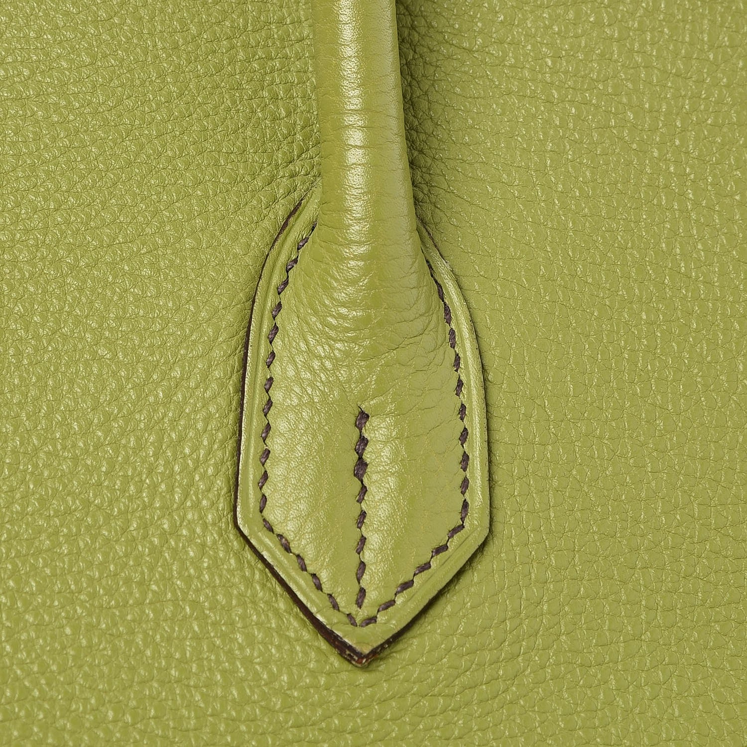 Hermes Taurillon Clemence Birkin 35 Vert Anis 34 of 41