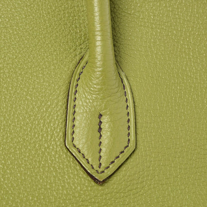 Hermes Taurillon Clemence Birkin 35 Vert Anis 34 of 41