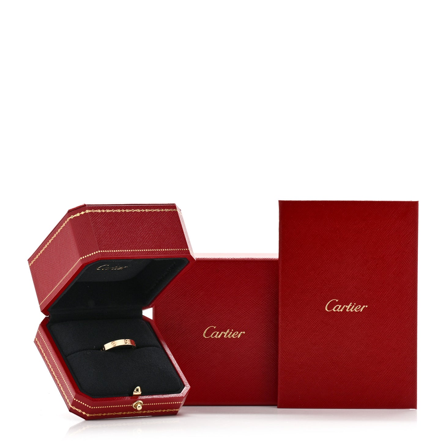 18K Yellow Gold 3.5mm LOVE Wedding Band Ring 61 9.5