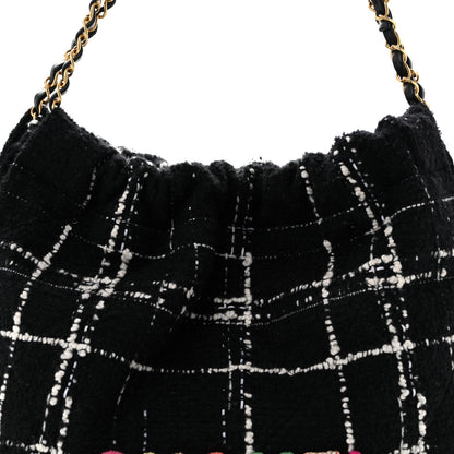 Chanel Wool Tweed Quilted Chanel 22 Black Multicolor 9 of 14