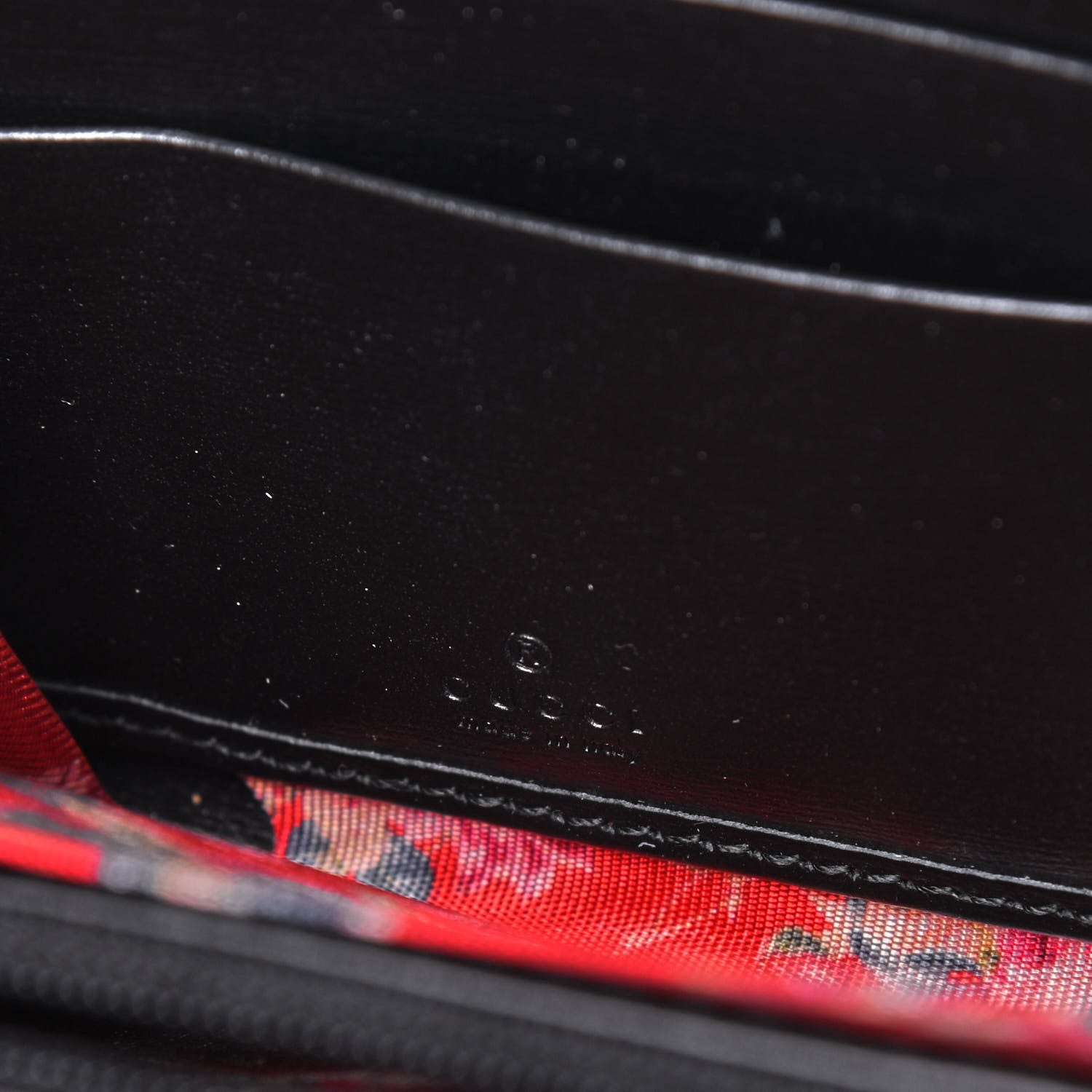 Gucci Calfskin Web Trapuntata GG Zip Around Wallet Black 6 of 12