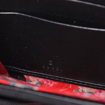 Gucci Calfskin Web Trapuntata GG Zip Around Wallet Black 6 of 12