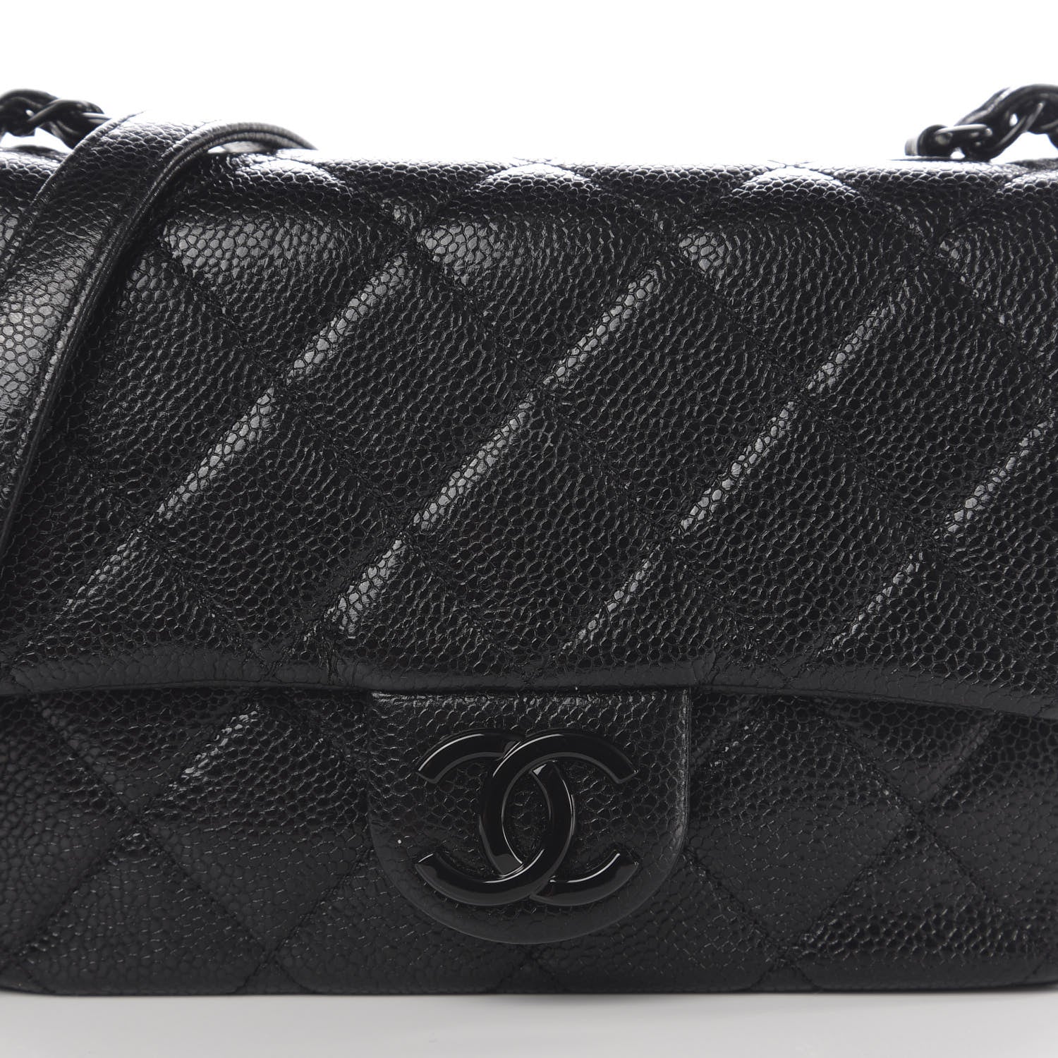 Chanel Caviar Quilted Incognito Mini Square Flap Black 10 of 11