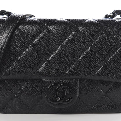 Chanel Caviar Quilted Incognito Mini Square Flap Black 10 of 11