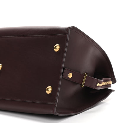 Saint Laurent Smooth Calfskin Medium Classic Y Cabas Bordeaux 10 of 10