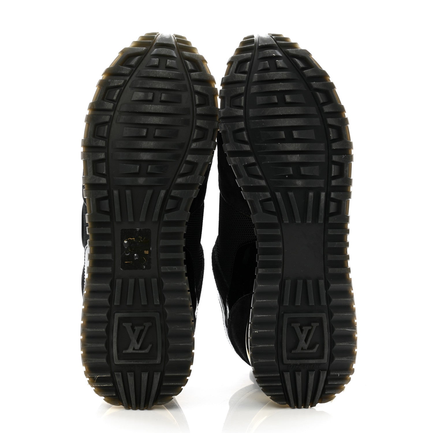 Louis Vuitton Suede Monogram Run Away Sneakers 38 Black 5 of 10