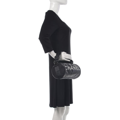 Chanel Rubber Nylon Mesh Small Sport Duffle Black 2 of 13