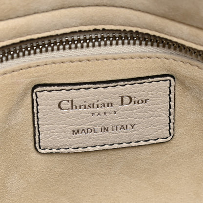 Christian Dior Grained Lambskin Large Lady Dior Off White 7 of 14