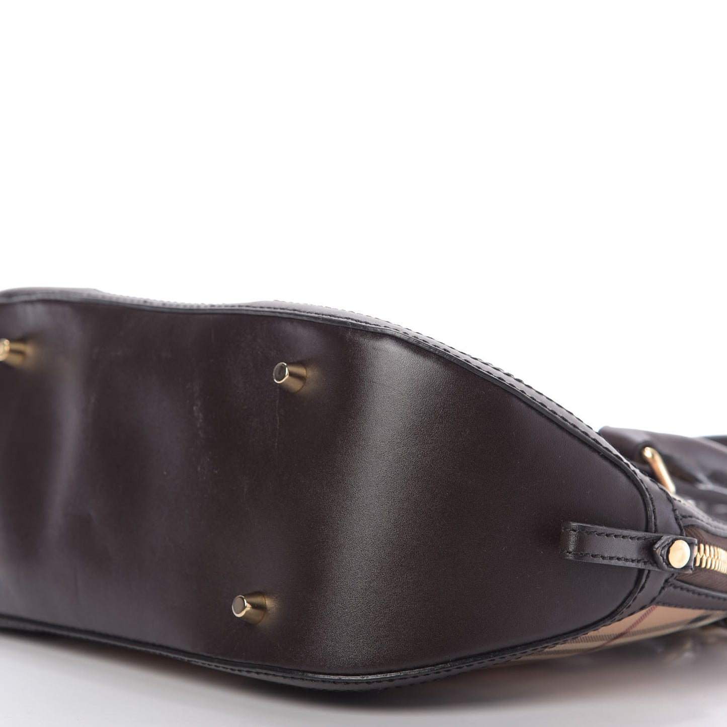 Haymarket Check Small Orchard Bowling Bag Chocolate