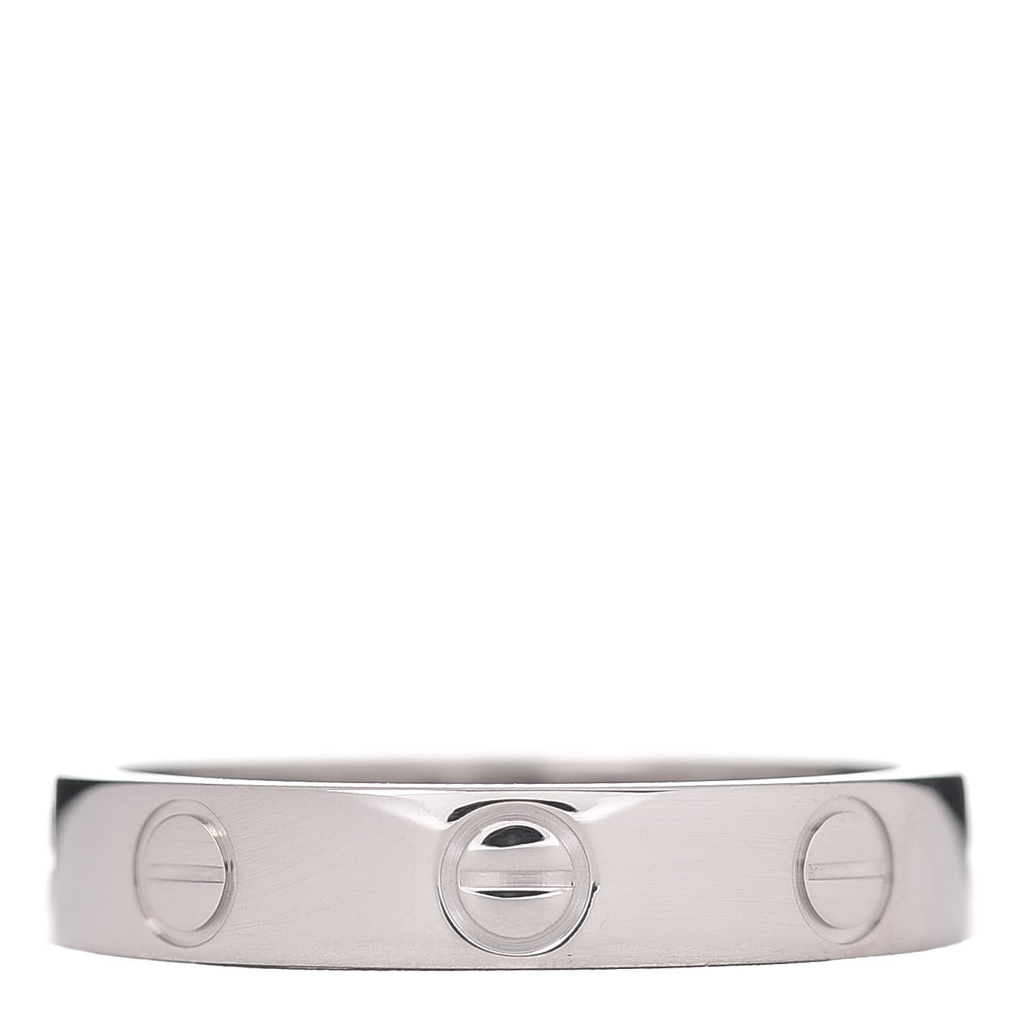18K White Gold 3.5mm LOVE Wedding Band Ring 50 5.25