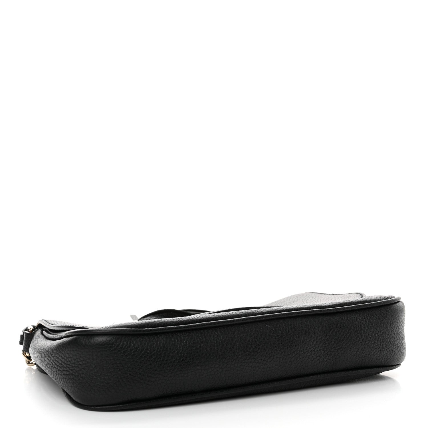 Gucci Pebbled Calfskin Medium Soho Flap Crossbody Black 4 of 11