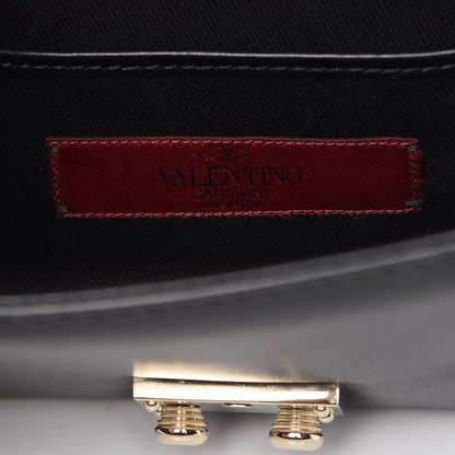 Valentino Garavani Vitello Mini Glam Lock Rockstud Flap Black 7 of 8