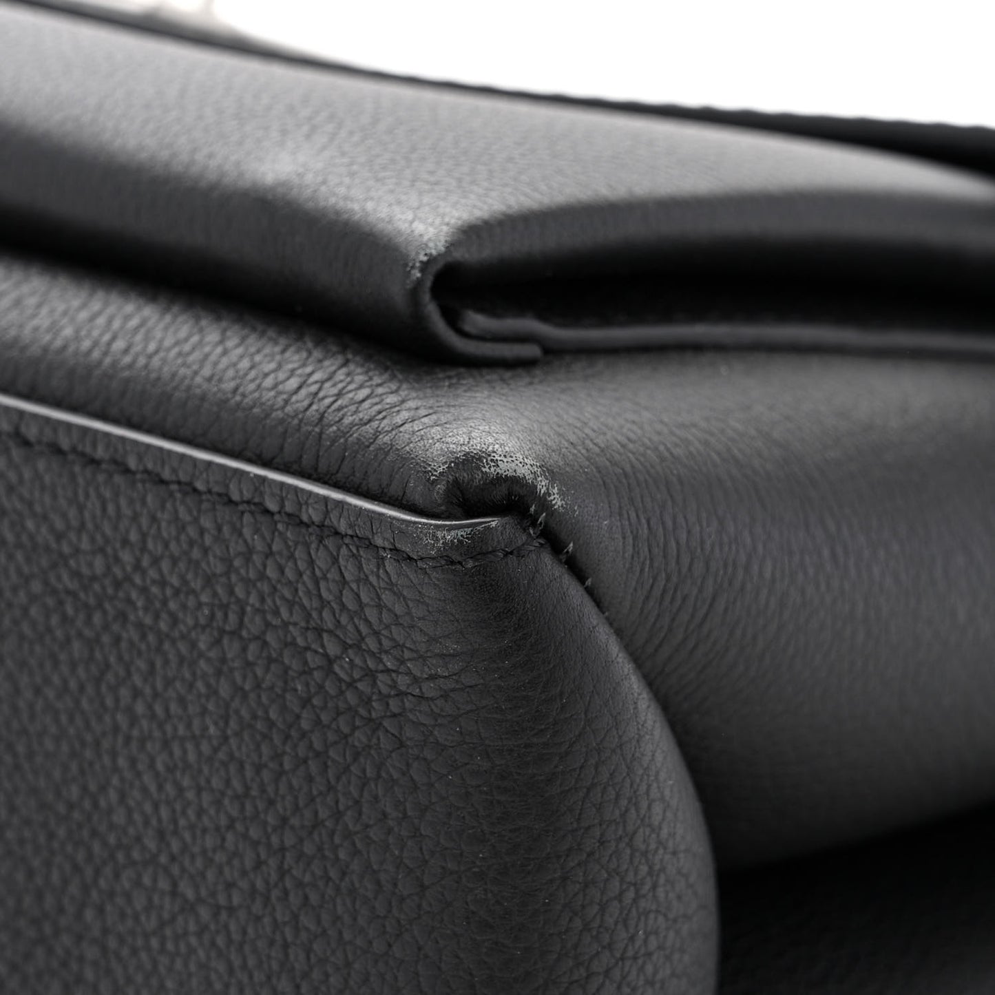 Soft Calfskin My Lockme Top Handle Black