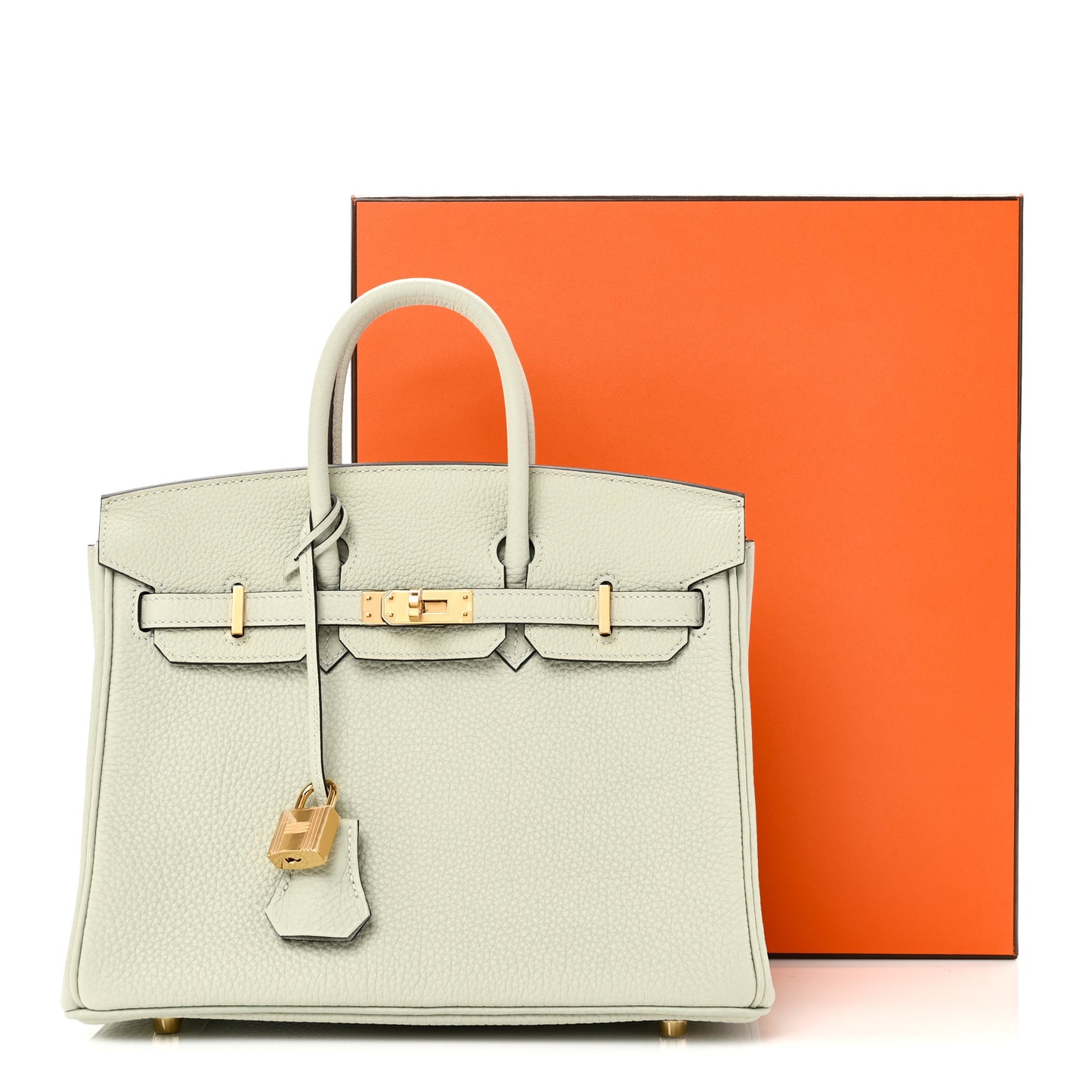 Togo Birkin 25 Gris Neve