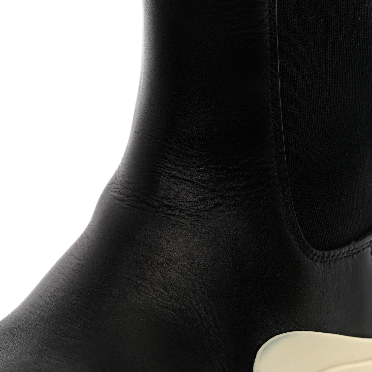 Bottega Veneta Calfskin The Tire Chelsea Boots 36 Black Sea Salt 10 of 18