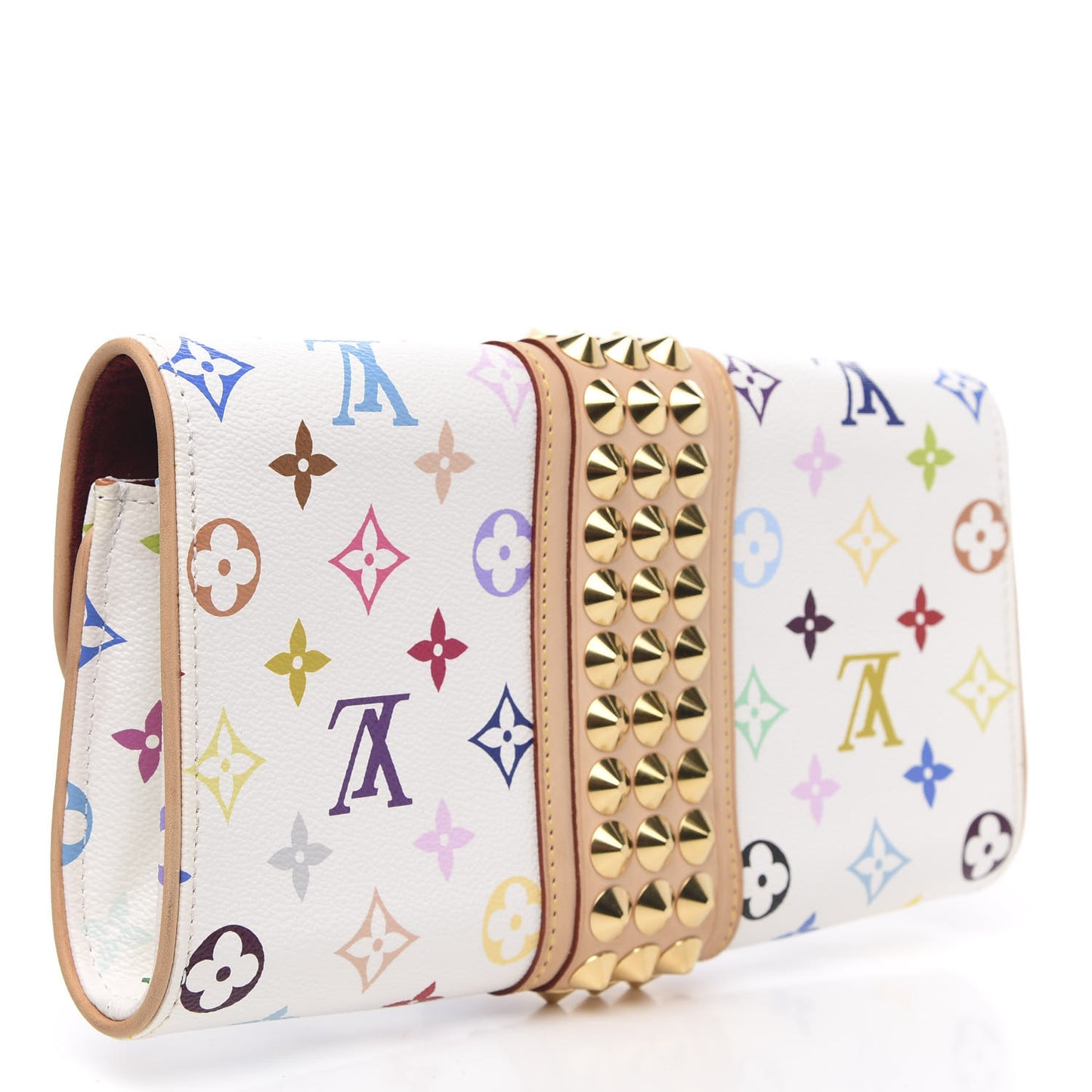 Monogram Multicolor Courtney Clutch White