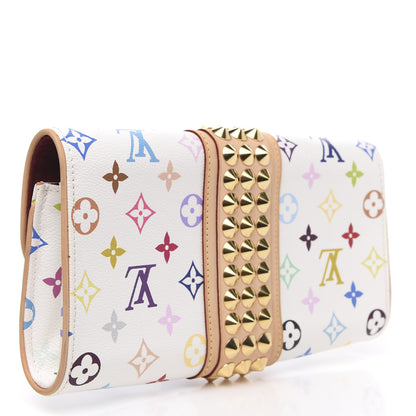 Louis Vuitton Monogram Multicolor Courtney Clutch White 3 of 9