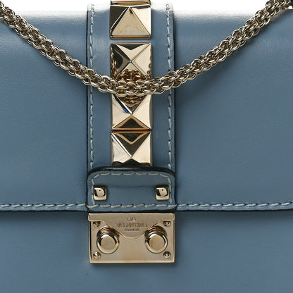 Valentino Garavani Vitello Small Glam Lock Rockstud Flap Gray 7 of 9