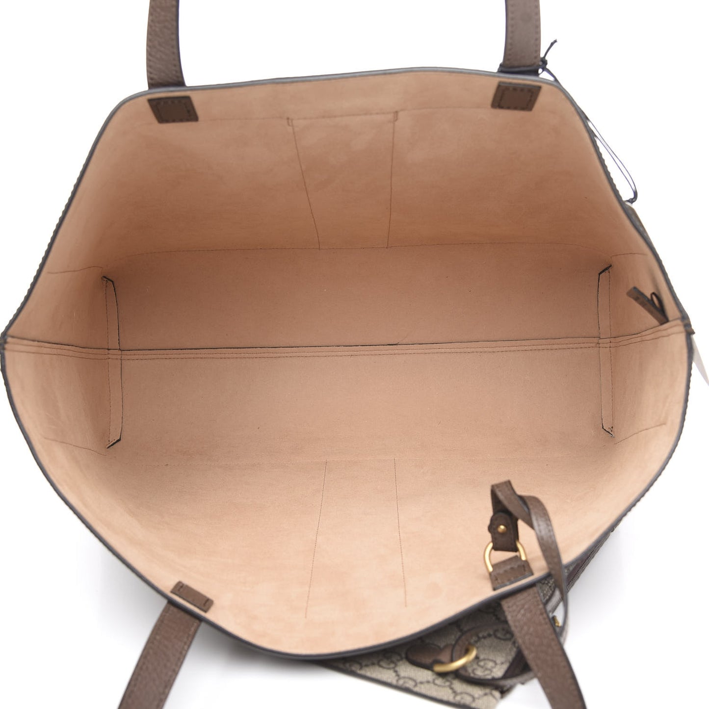 GG Supreme Monogram Web Large Ophidia Tote Brown