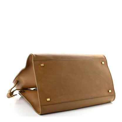 The Row Polished Saddle Calfskin Soft Margaux 15 Muschio 4 of 9