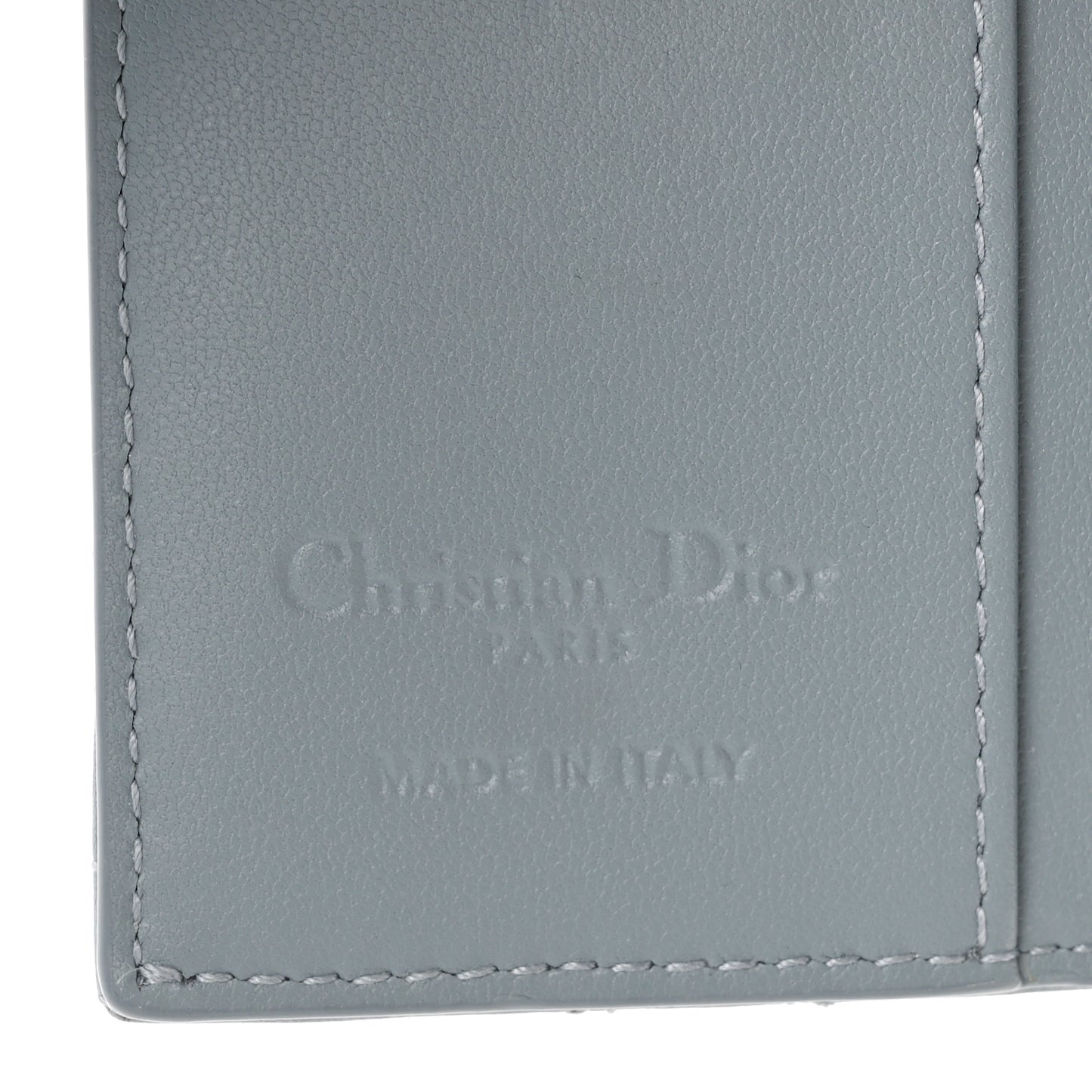 Lambskin Cannage Miss Dior 4 Key Holder Wallet Cloud Blue