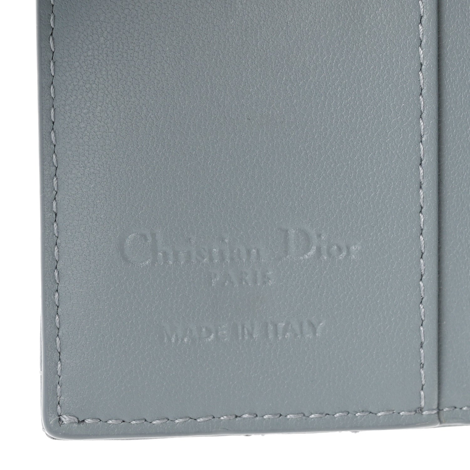 Christian Dior Lambskin Cannage Miss Dior 4 Key Holder Wallet Cloud Blue 6 of 7